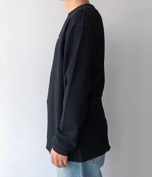 SAINT MICHAEL/LS THARMAL TEE/BLACK