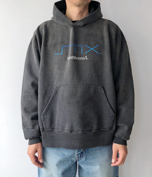 SAINT MICHAEL/HOODIE/SMX/BLACK