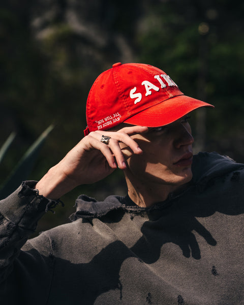 SAINT MICHAEL/6PANEL CAP/SAINT/RED