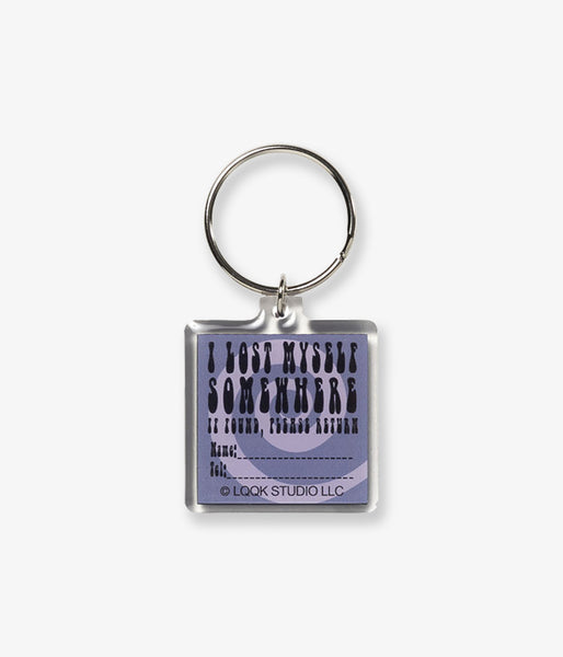 LQQK Studio/KEY CHAIN (CLEAR-PURPLE)