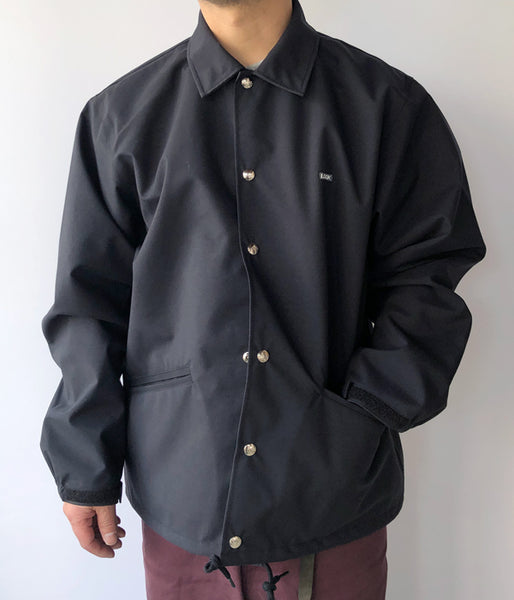 LQQK Studio/NYLON LOOSE COACH JACKET (BLACK)