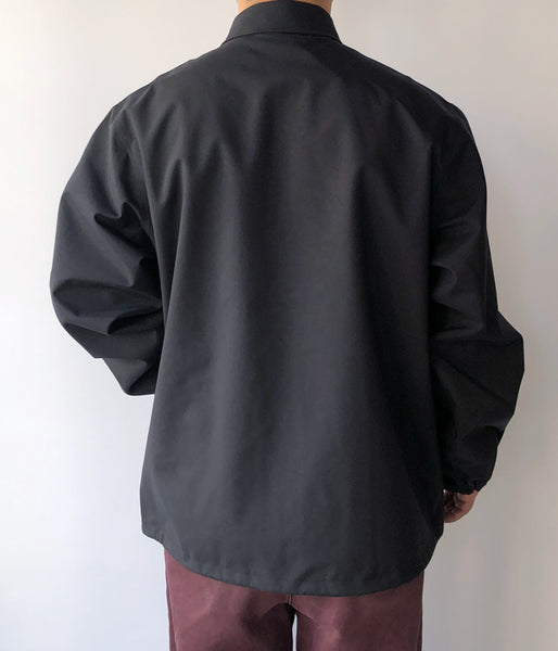 LQQK Studio/NYLON LOOSE COACH JACKET (BLACK)