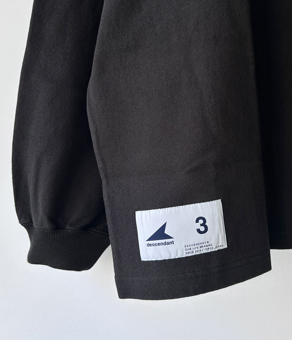 新品 23aw DESCENDANT STRAIN BERTH LS BLACK DESCENDANT - BERTH JERSEY LS / BLACK | Stripe Online Store