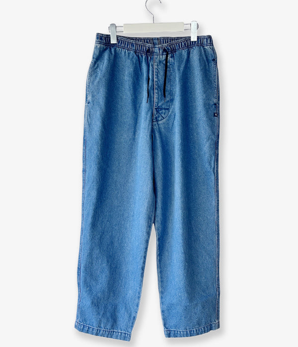 DESCENDANT/SHORE DENIM BEACH TROUSERS (INDIGO)