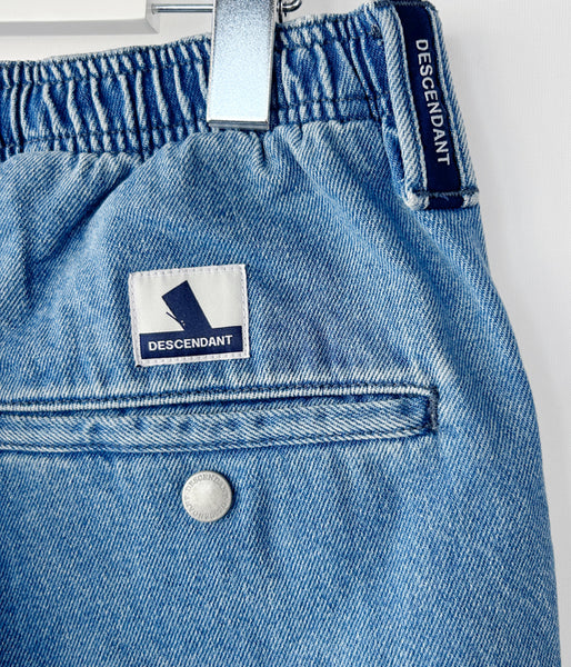 DESCENDANT/SHORE DENIM BEACH TROUSERS (INDIGO)