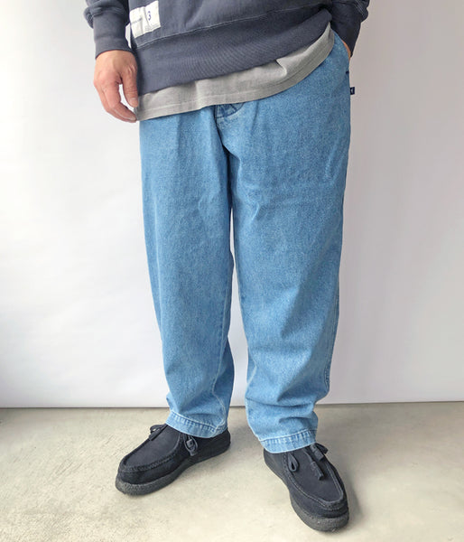 DESCENDANT/SHORE DENIM BEACH TROUSERS (INDIGO)