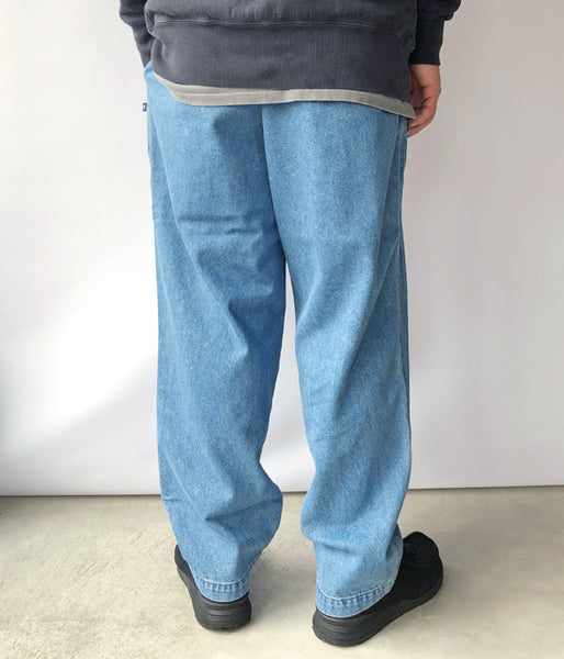 DESCENDANT/SHORE DENIM BEACH TROUSERS (INDIGO)