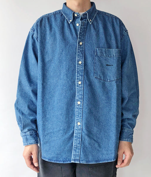 DESCENDANT/ALLMAN DENIM LS SHIRT (INDIGO)