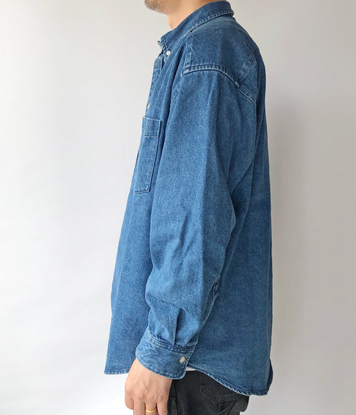 DESCENDANT/ALLMAN DENIM LS SHIRT (INDIGO)