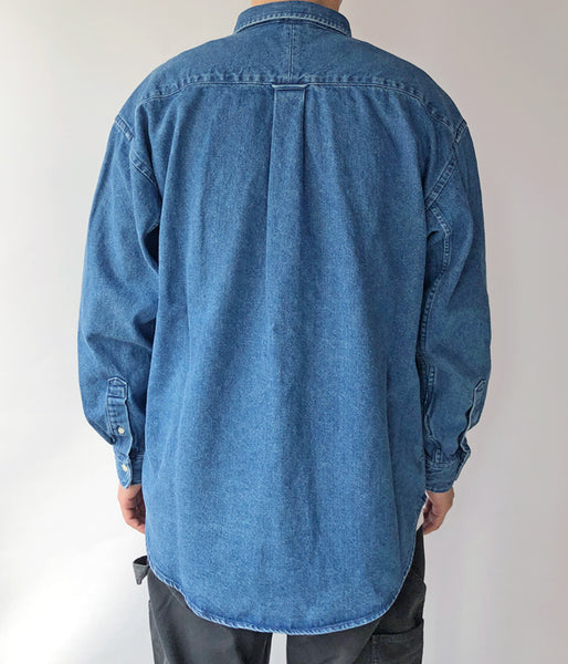 DESCENDANT/ALLMAN DENIM LS SHIRT (INDIGO)