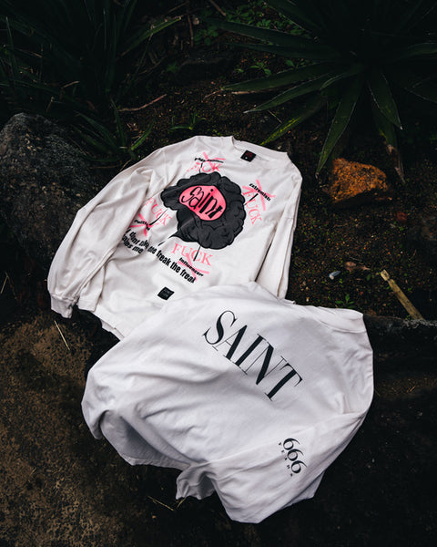 SAINT MICHAEL/LS TEE/SAINT/WHITE