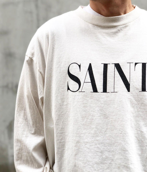 SAINT MICHAEL/LS TEE/SAINT/WHITE