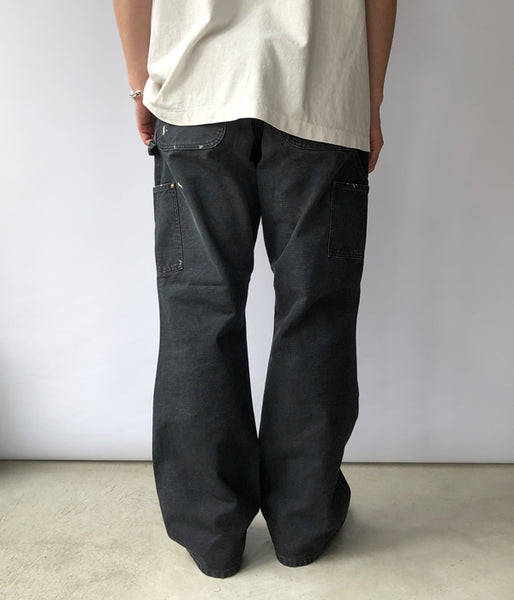 SAINT MICHAEL/DOUBLE KNEE PANTS/BLACK