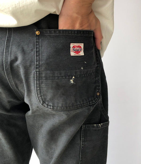 パンツ SAINT MICHAEL DACK DOUBLE KNEE L SAINT MICHAEL/DOUBLE KNEE / DACK / BLACK
