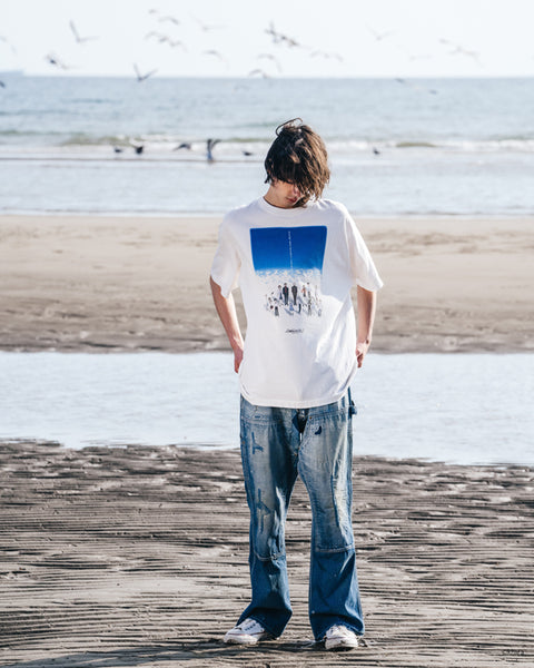 SAINT MICHAEL/EV_SS TEE/BLUE/WHITE