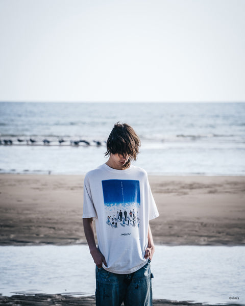 SAINT MICHAEL/EV_SS TEE/BLUE/WHITE