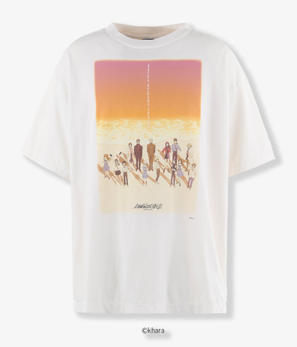 SAINT MICHAEL/EV_SS TEE/ORANGE/WHITE