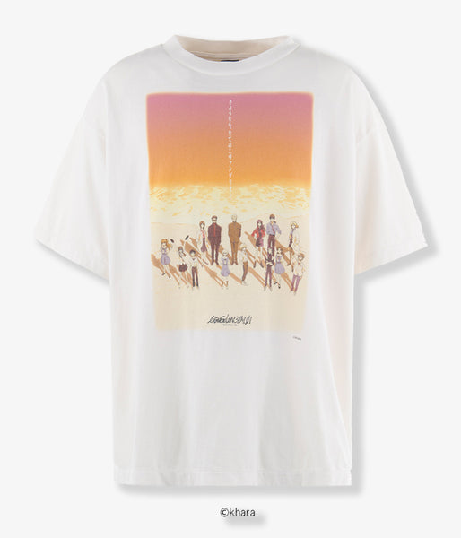 SAINT MICHAEL/EV_SS TEE/ORANGE/WHITE