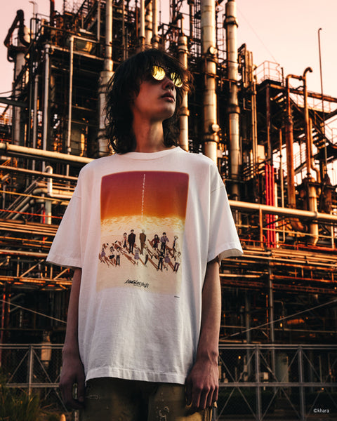 SAINT MICHAEL/EV_SS TEE/ORANGE/WHITE