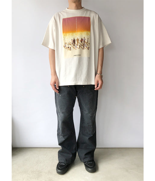 SAINT MICHAEL/EV_SS TEE/ORANGE/WHITE