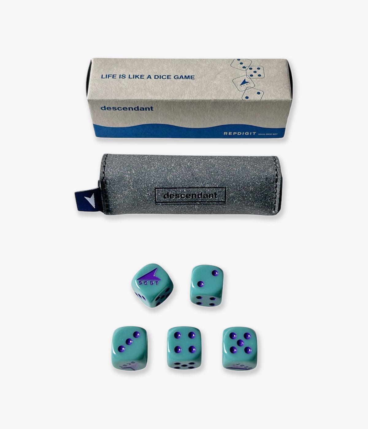 DESCENDANT/REPDIGIT 16mm DICE SET (TEAL)