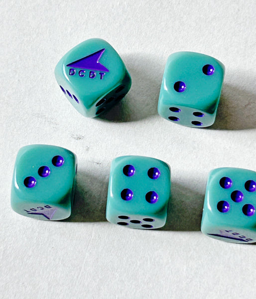 DESCENDANT/REPDIGIT 16mm DICE SET (TEAL)