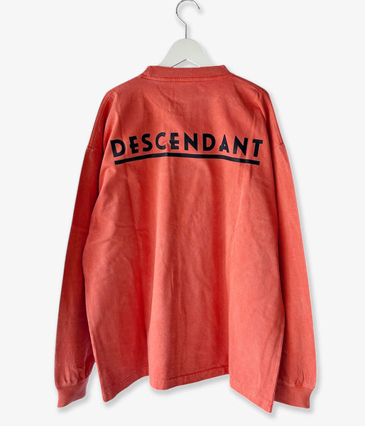 DESCENDANT/OTL ORGANIC COTTON LS PIGMENT DYE (ORANGE)