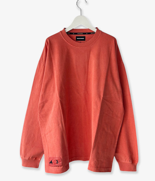 DESCENDANT/OTL ORGANIC COTTON LS PIGMENT DYE (ORANGE)