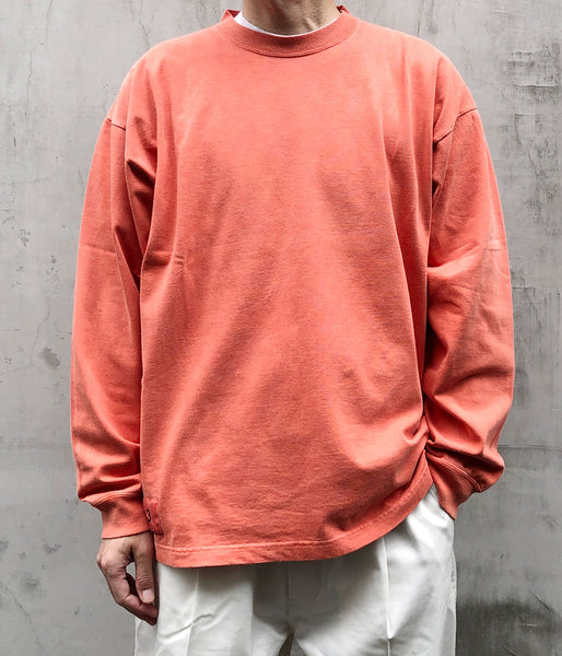 DESCENDANT/OTL ORGANIC COTTON LS PIGMENT DYE (ORANGE)