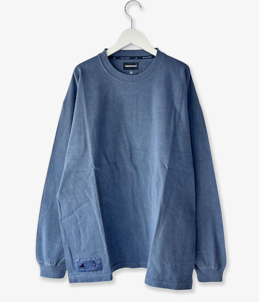 DESCENDANT/OTL ORGANIC COTTON LS PIGMENT DYE (NAVY)