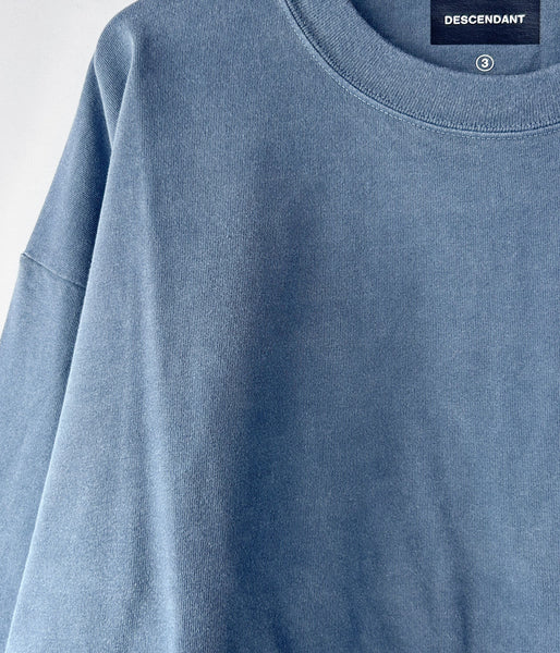 DESCENDANT/OTL ORGANIC COTTON LS PIGMENT DYE (NAVY)