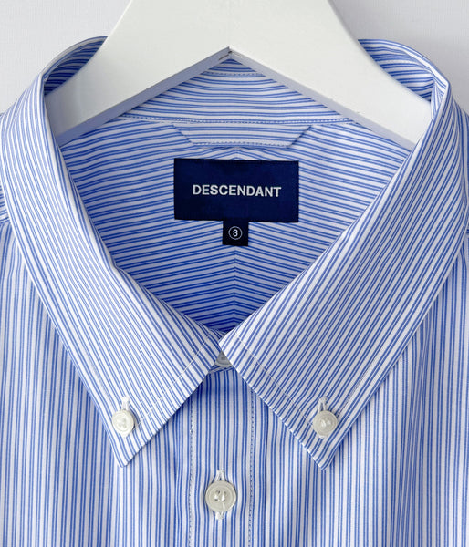 DESCENDANT/KENNEDY’S STRIPE LS SHIRT (BLUE)