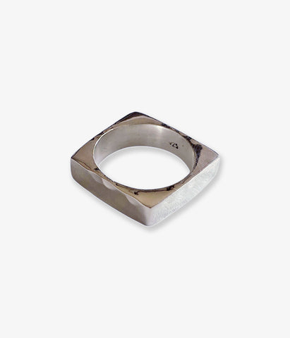 INTERIM/TAXCO SILVER FLAT BUMPY RING