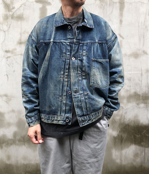 SAINT MICHAEL/BJ_DENIM JACKET/DAMAGE/BLUE