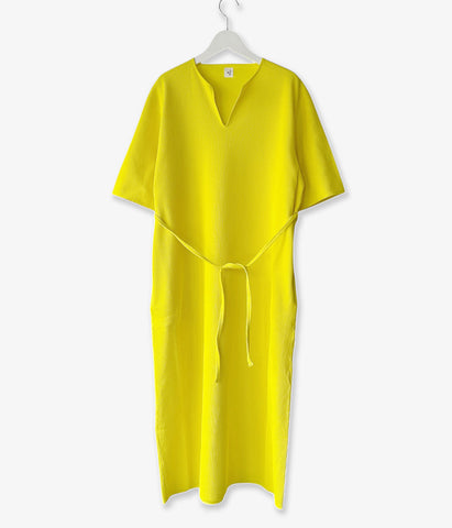 blurhms ROOTSTOCK/ROUGH&SMOOTH THERMAL OVER-NECK DRESS (YELLOW)