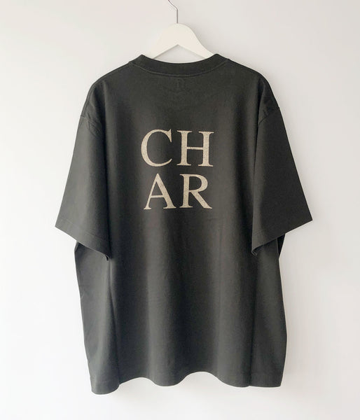 blurhms ROOTSTOCK/COAL Print Tee WIDE (BLACK)