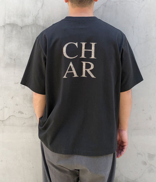 blurhms ROOTSTOCK/COAL Print Tee WIDE (BLACK)
