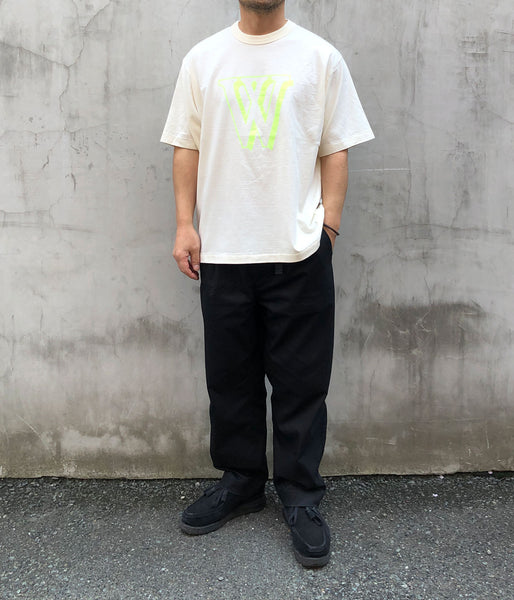 blurhms ROOTSTOCK/W-W 88/12 Print Tee WIDE (IVORYxYELLOW)