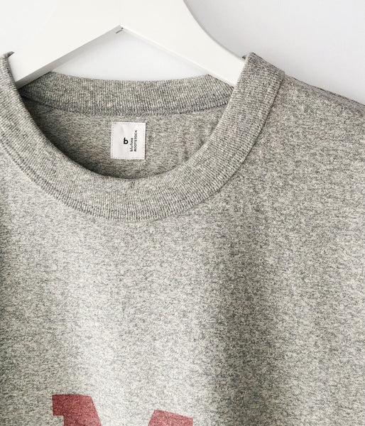 blurhms ROOTSTOCK/.I.T.-M 88/12 Print Tee WIDE (HEATHER GRAY)