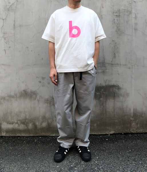 blurhms ROOTSTOCK/bd Print Tee WIDE (WHITExPINK)