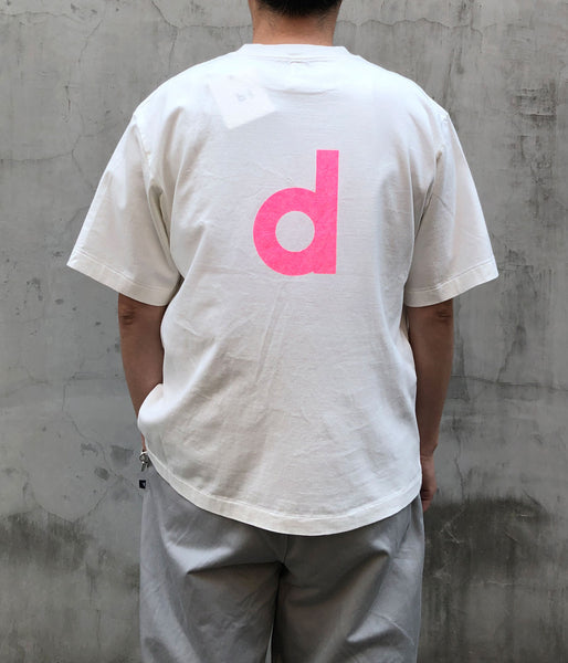 blurhms ROOTSTOCK/bd Print Tee WIDE (WHITExPINK)