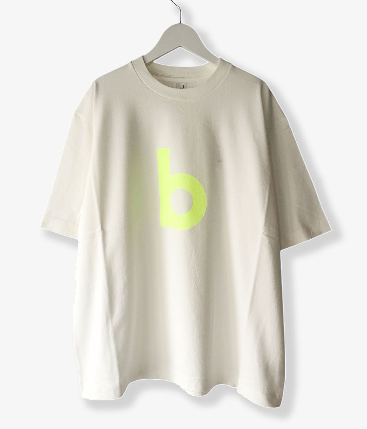 blurhms ROOTSTOCK/bd Print Tee WIDE (WHITExYELLOW)