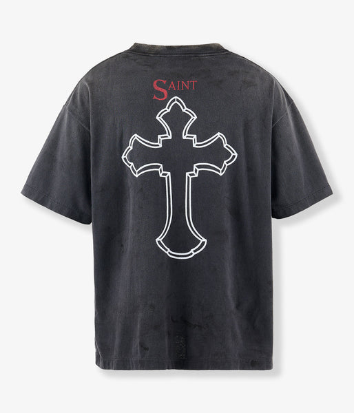 SAINT MICHAEL/2PC_SS TEE/2PAC/BLACK