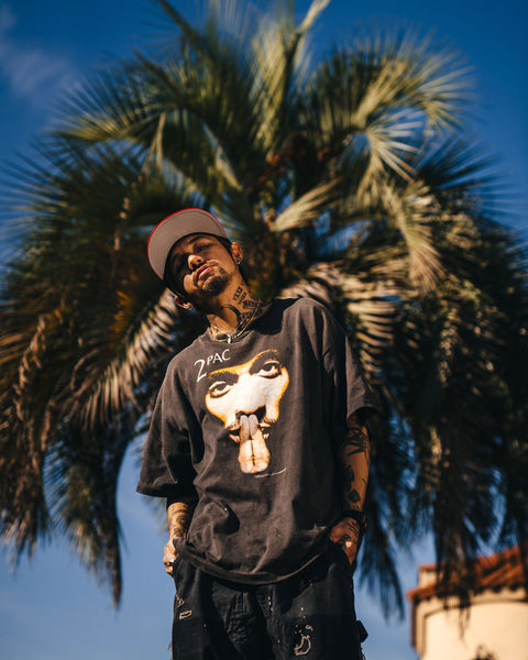 SAINT MICHAEL/2PC_SS TEE/2PAC/BLACK