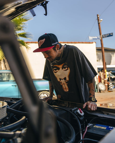 SAINT MICHAEL/2PC_SS TEE/2PAC/BLACK