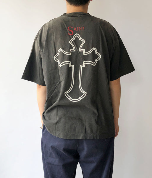 SAINT MICHAEL/2PC_SS TEE/2PAC/BLACK