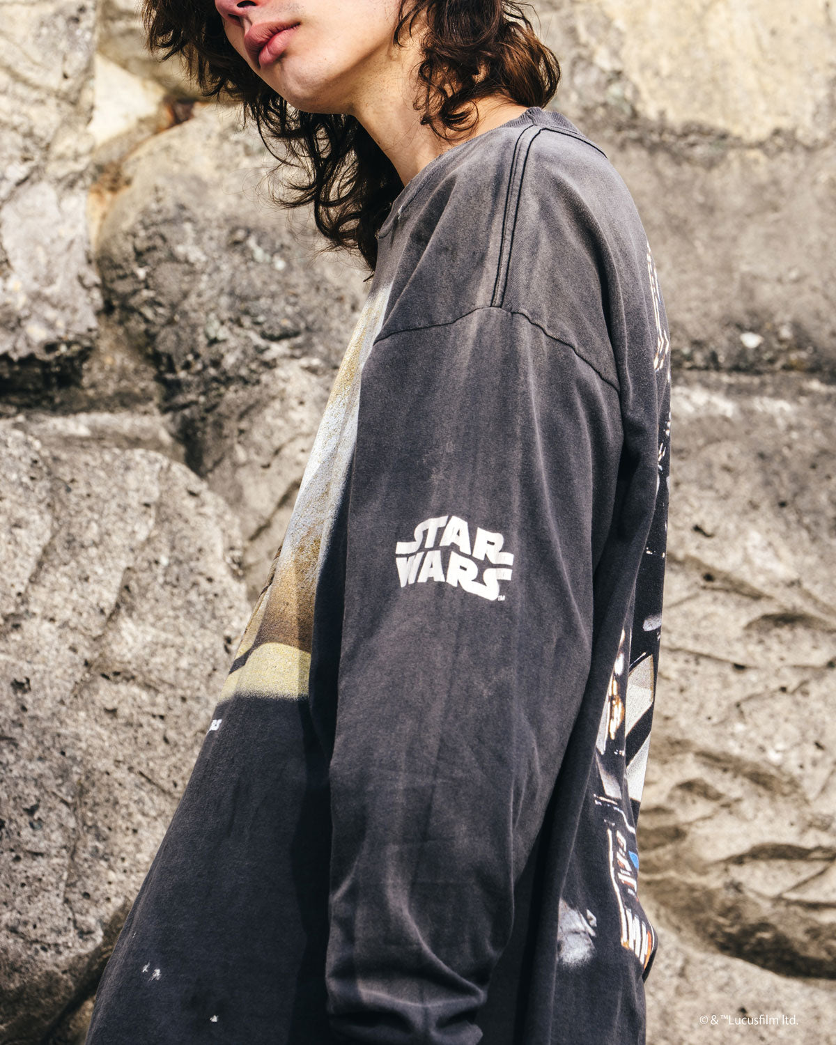 トップス SAINTMICHAEL 25SS SW_LS TEE DARTHVADER SAINT MICHAEL/SW_LS TEE /DARTHVADER/BLACK