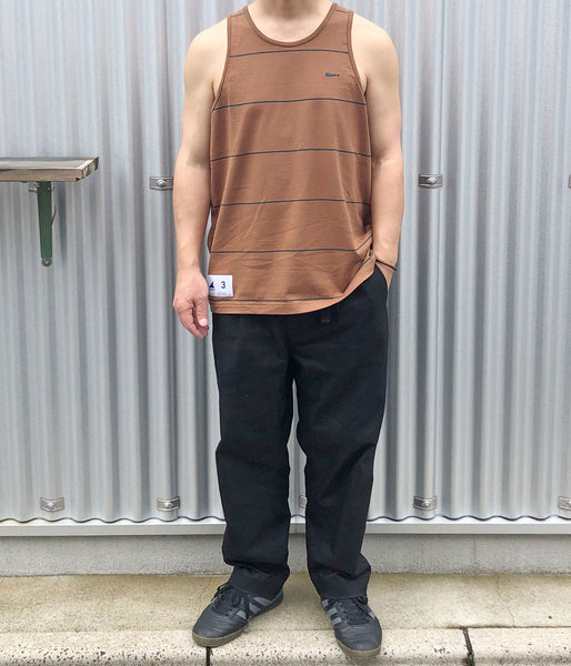 DESCENDANT/CACHALOT STRIPE TANK TOP (BROWN)