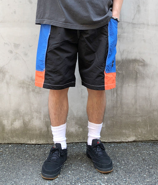 LQQK Studio/MOTORCYCLE SHORTS (BLACK BLUE ORANGE)