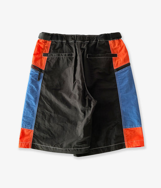 LQQK Studio/MOTORCYCLE SHORTS (BLACK BLUE ORANGE)